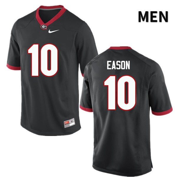 Georgia Bulldogs Men's Jacob Eason #10 Black Stitched College UGA Football Jersey 23QQ012EU